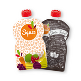 Pack of 2 Reusable Food Pouches - Foodie Couleur (130 ml)