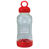 Unbreakable Glass Water Bottle - Coral