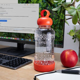 Unbreakable Glass Water Bottle - Coral
