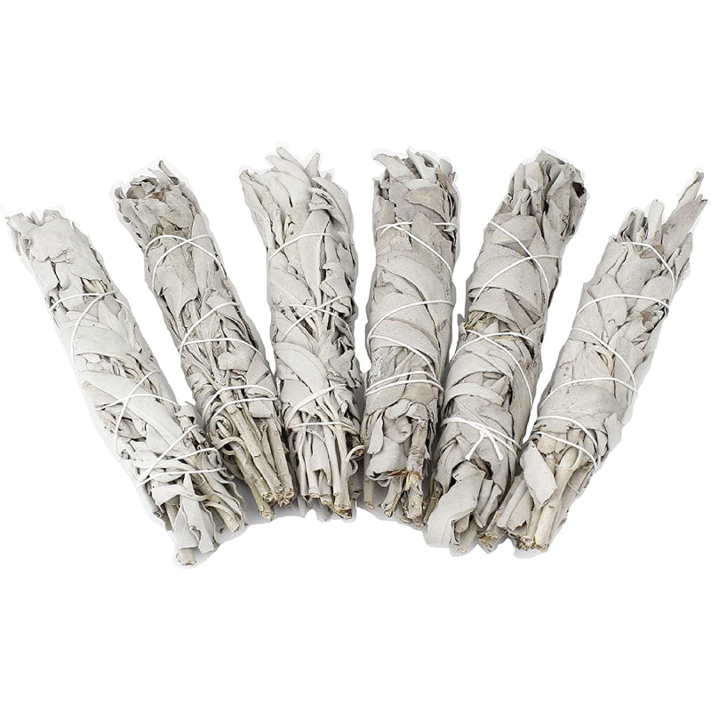 Witte salie - 30 smudge sticks