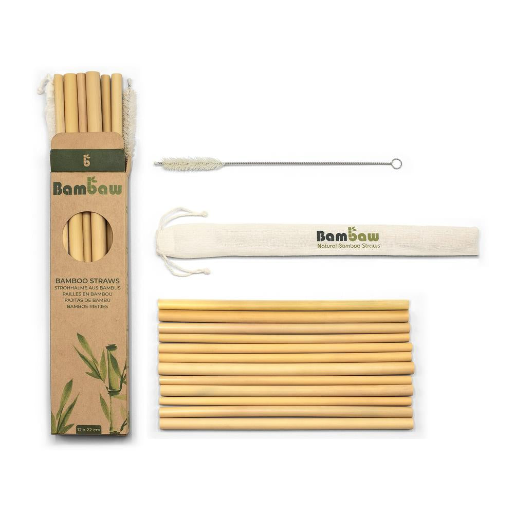 Bamboo Straws in Cardboard Packaging-Bambaw-Kami Store
