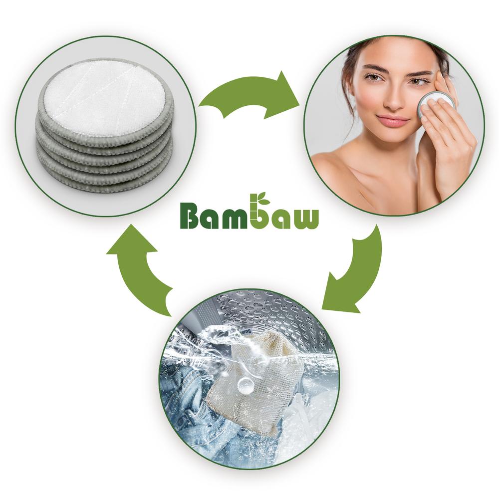 200 Reusable Makeup Remover Pads in Bulk-Bambaw-Kami Store