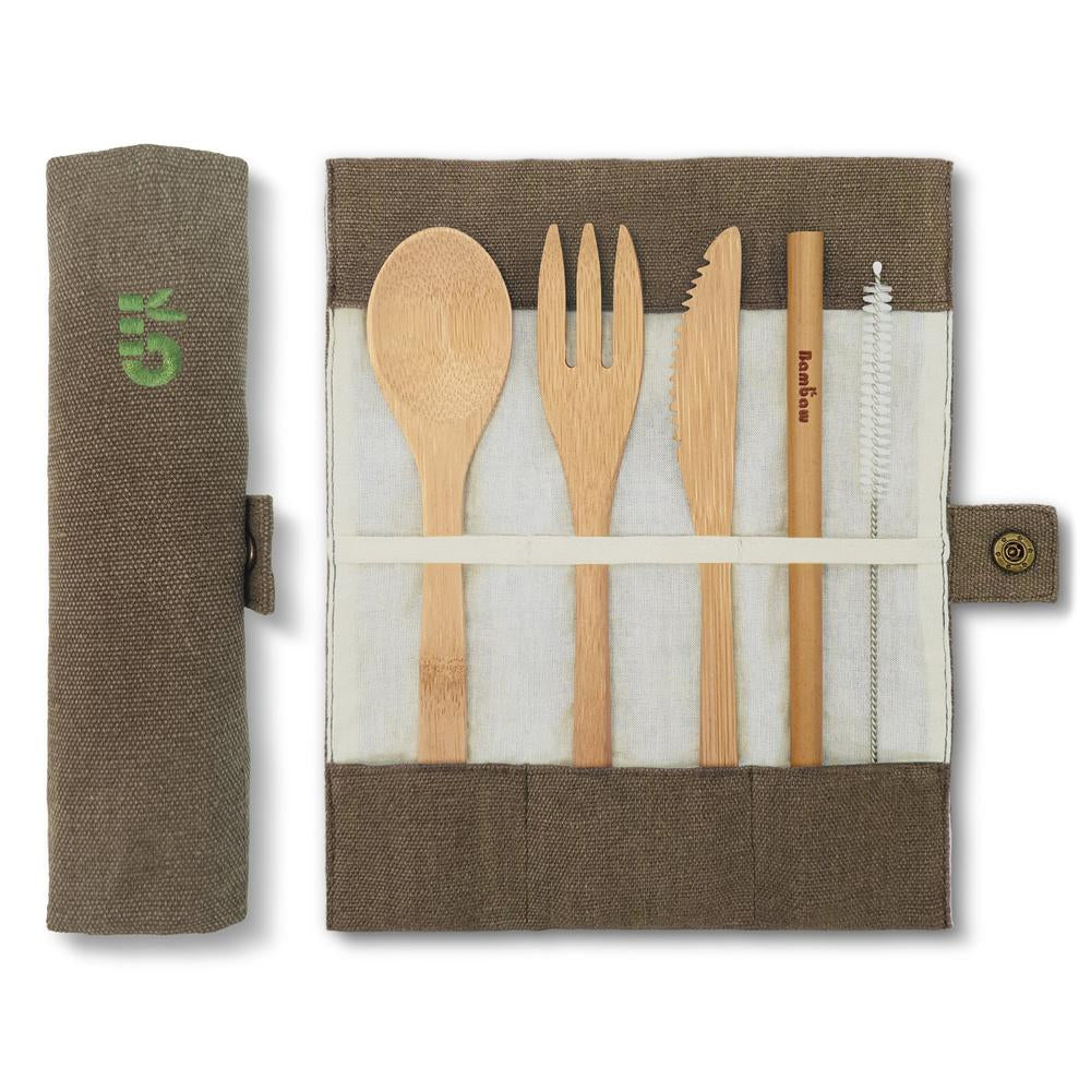Bamboo Cutlery Set-Bambaw-Kami Store