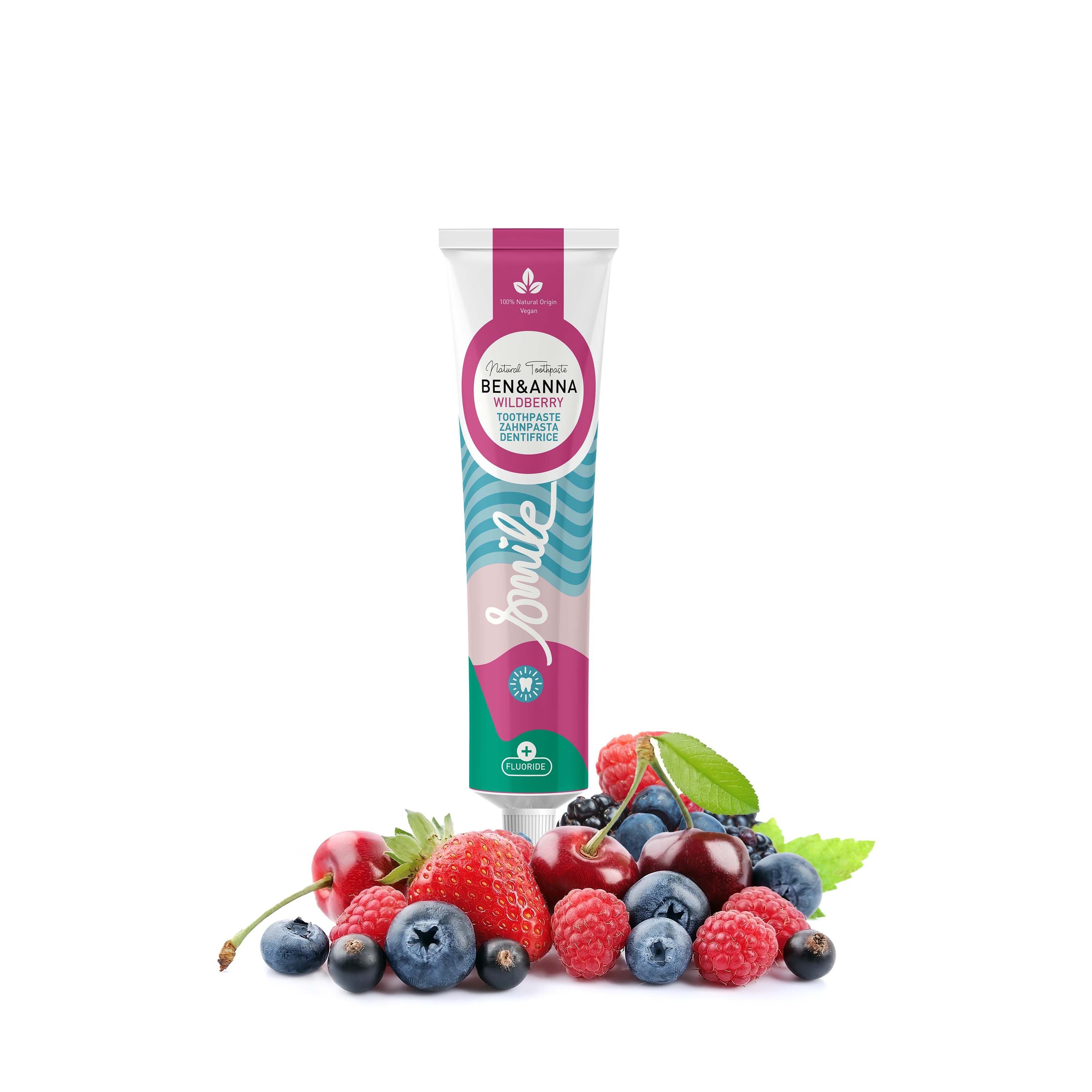 Toothpaste tube - Wild berry with fluoride