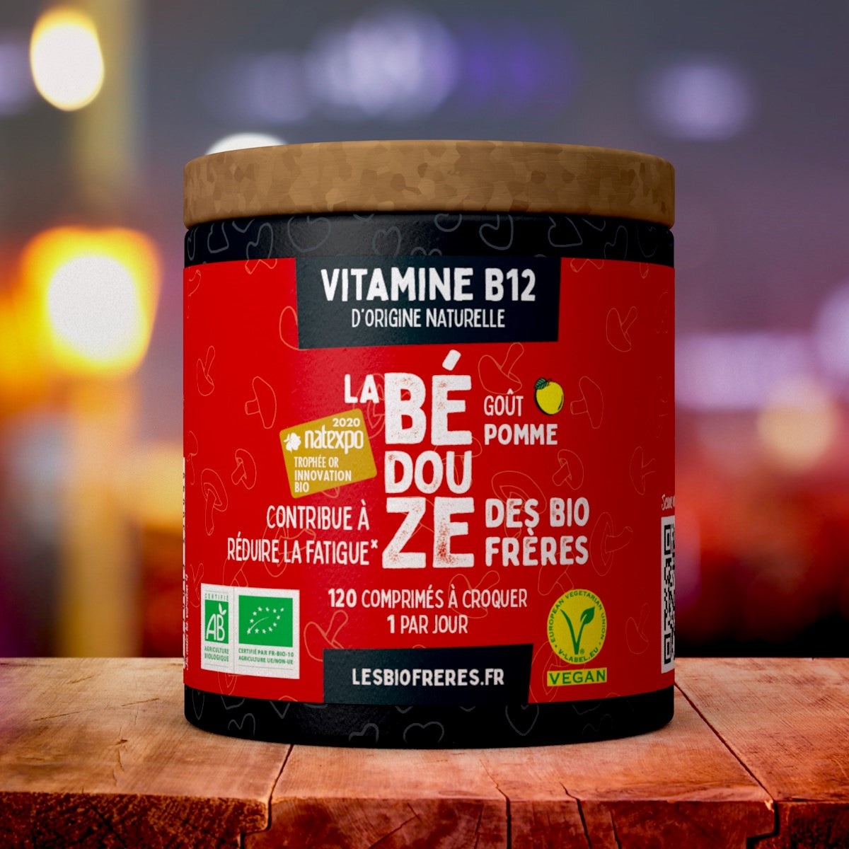 Vitamin B12 - Apple Flavor - 120 tablets