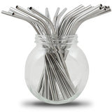 100 Stainless Steel Straws