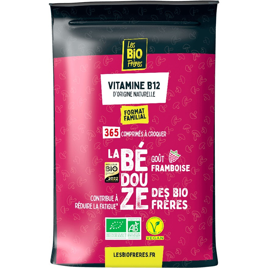 Bédouze - Vitamine B12 - Goût framboise  - 365 comprimés
