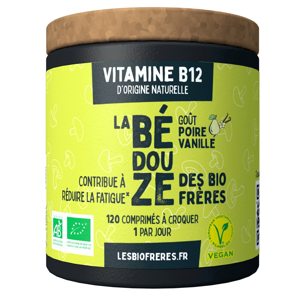 Bédouze - Vitamine B12 - Goût poire vanille - 120 comprimés